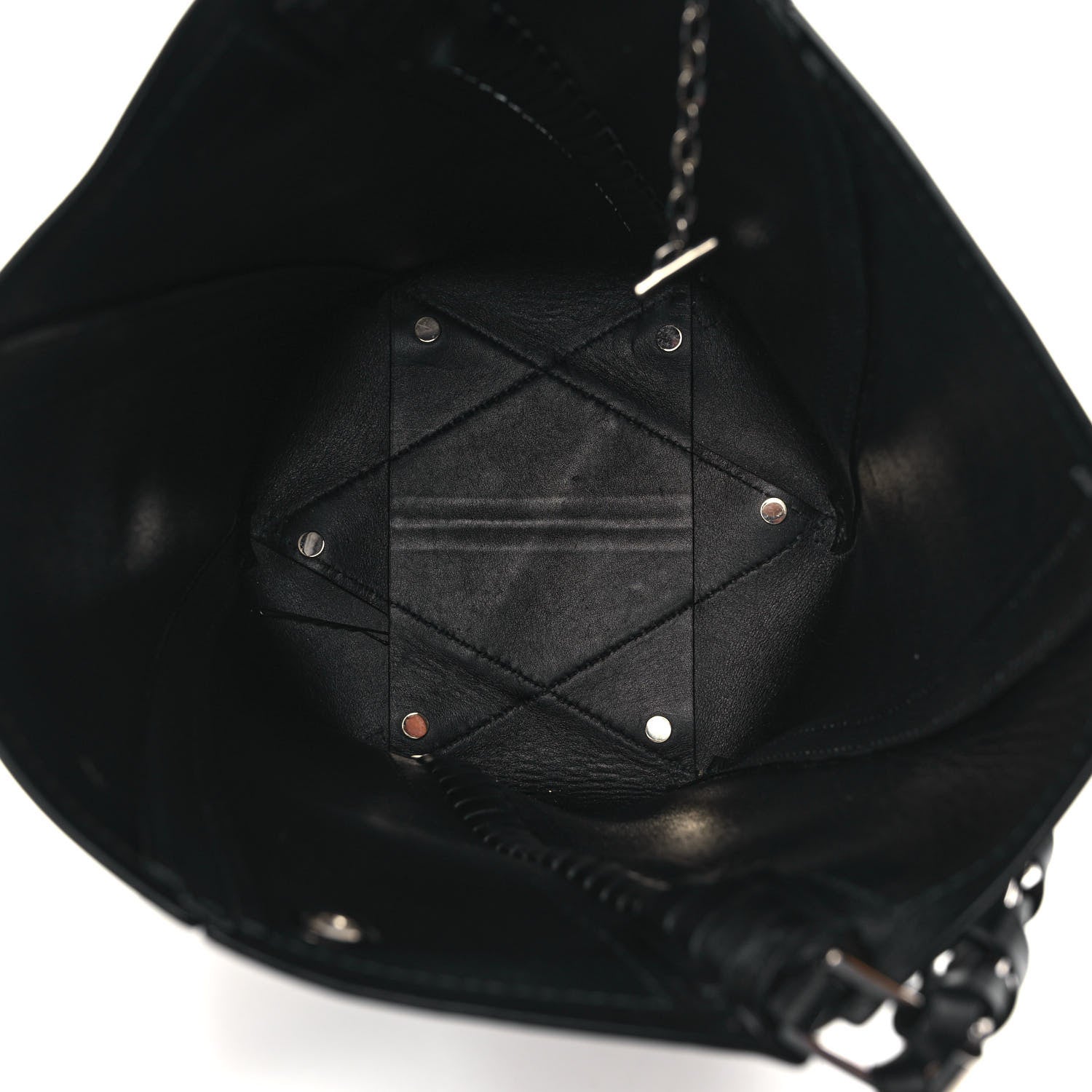 Proenza Schouler Calfskin Medium Hex Bucket Bag Black 6 of 9