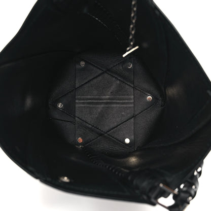 Proenza Schouler Calfskin Medium Hex Bucket Bag Black 6 of 9