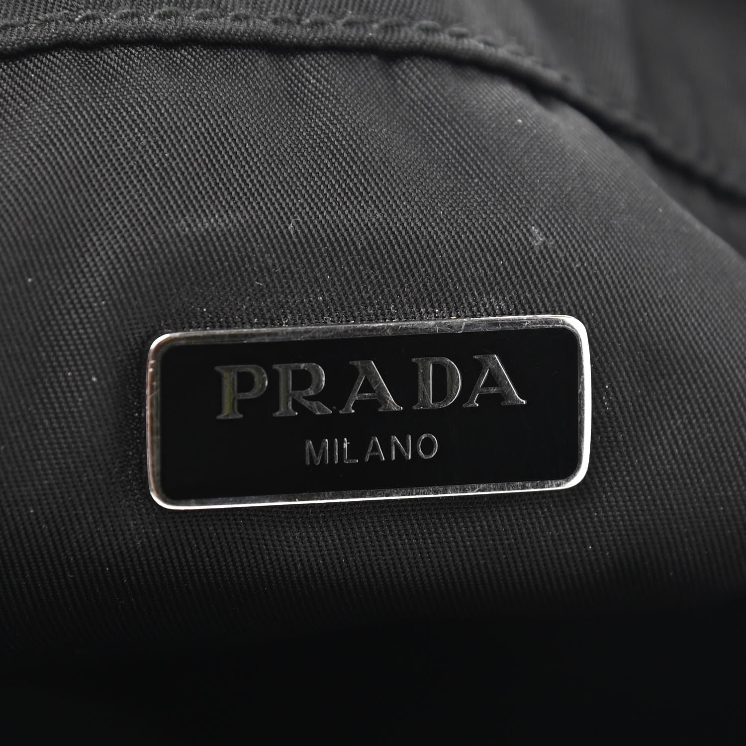 Prada Nylon Vela Drawstring Pouch Black 6 of 10