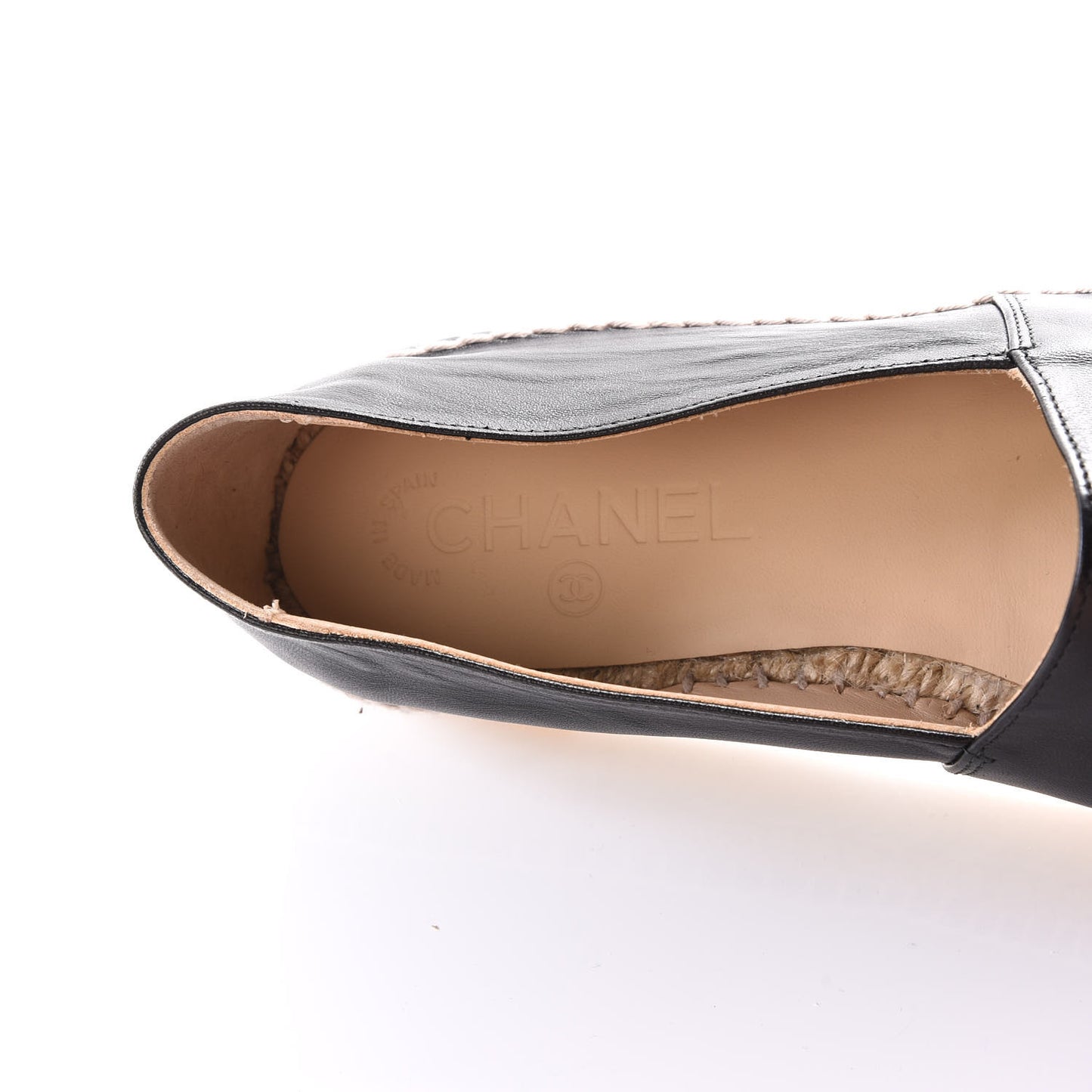 Lambskin CC Espadrilles 39 Black