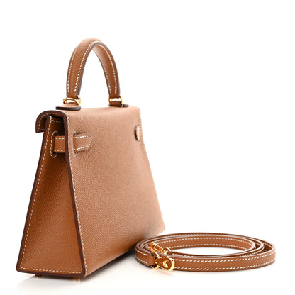 Hermes Epsom Mini Kelly Sellier 20 Gold 3 of 11