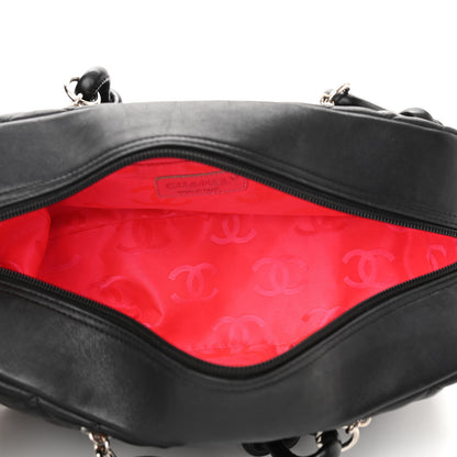 Chanel Calfskin Quilted Large Cambon Bowler Black 5 of 10