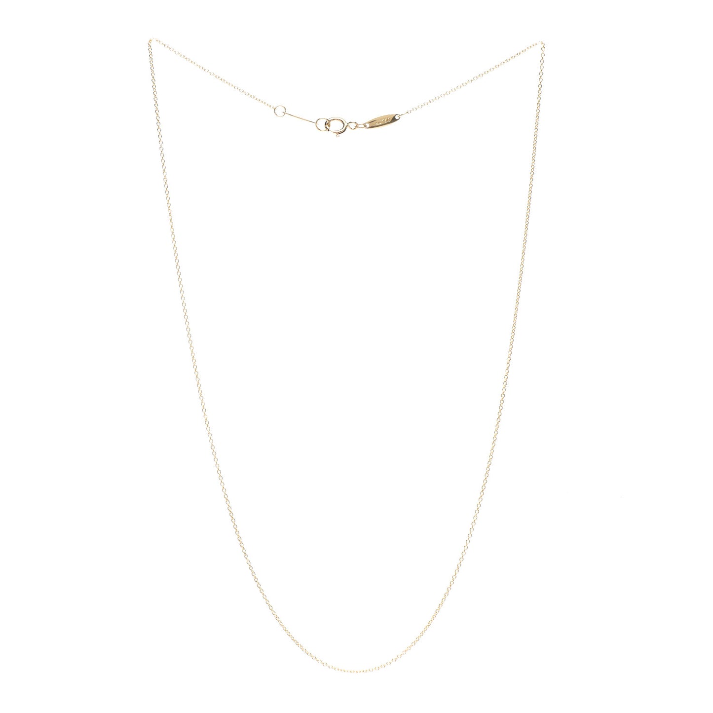 18K Yellow Gold Chain Necklace 16"