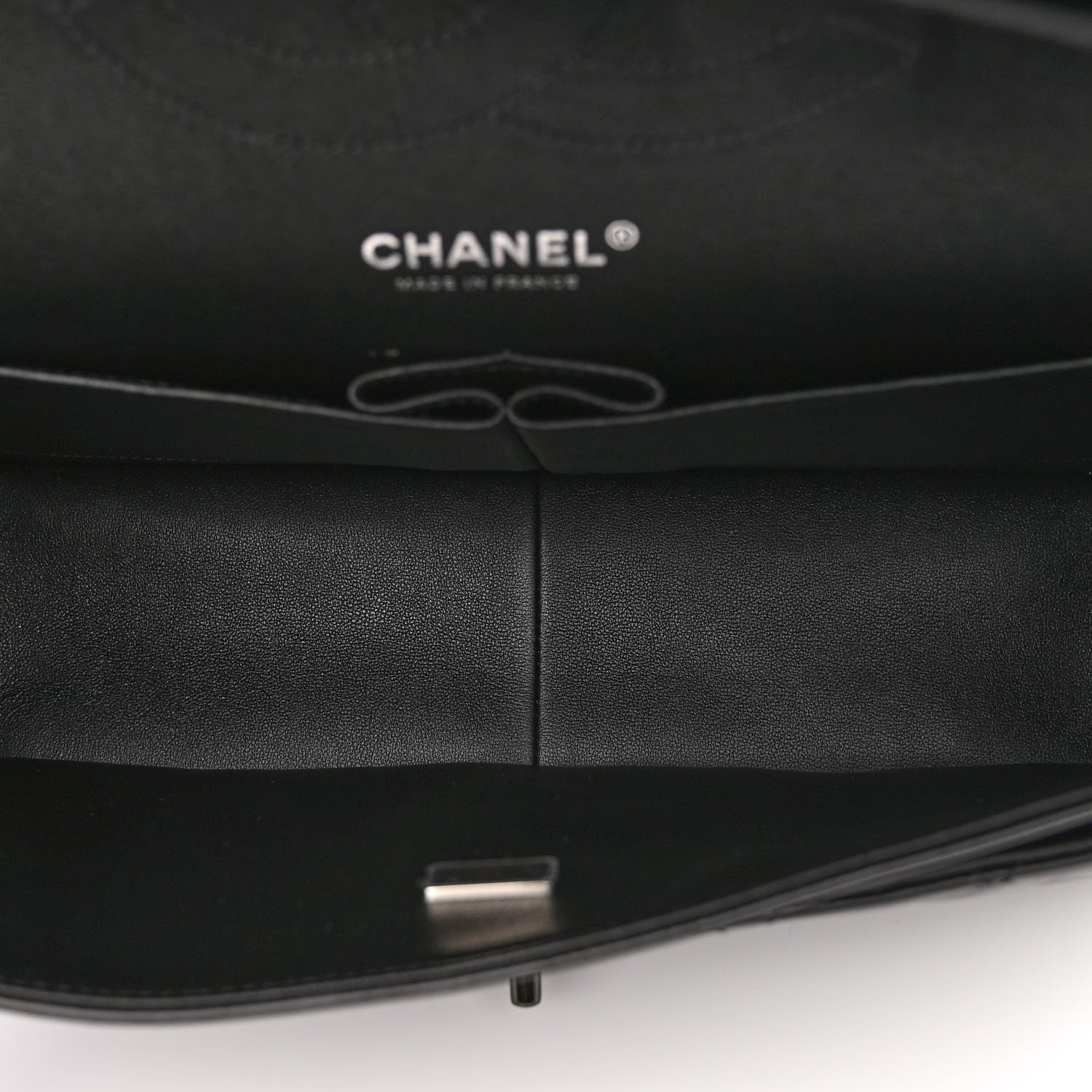 Chanel Lambskin Quilted Jumbo Double Flap So Black 5 of 10