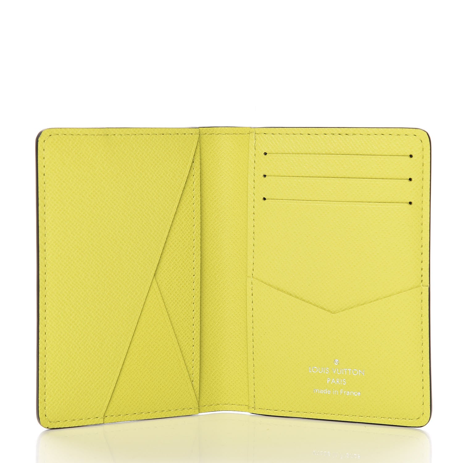 Louis Vuitton Monogram Taiga Pocket Organizer Yellow 5 of 8