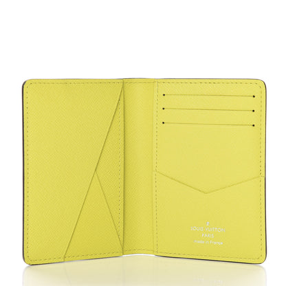 Louis Vuitton Monogram Taiga Pocket Organizer Yellow 5 of 8