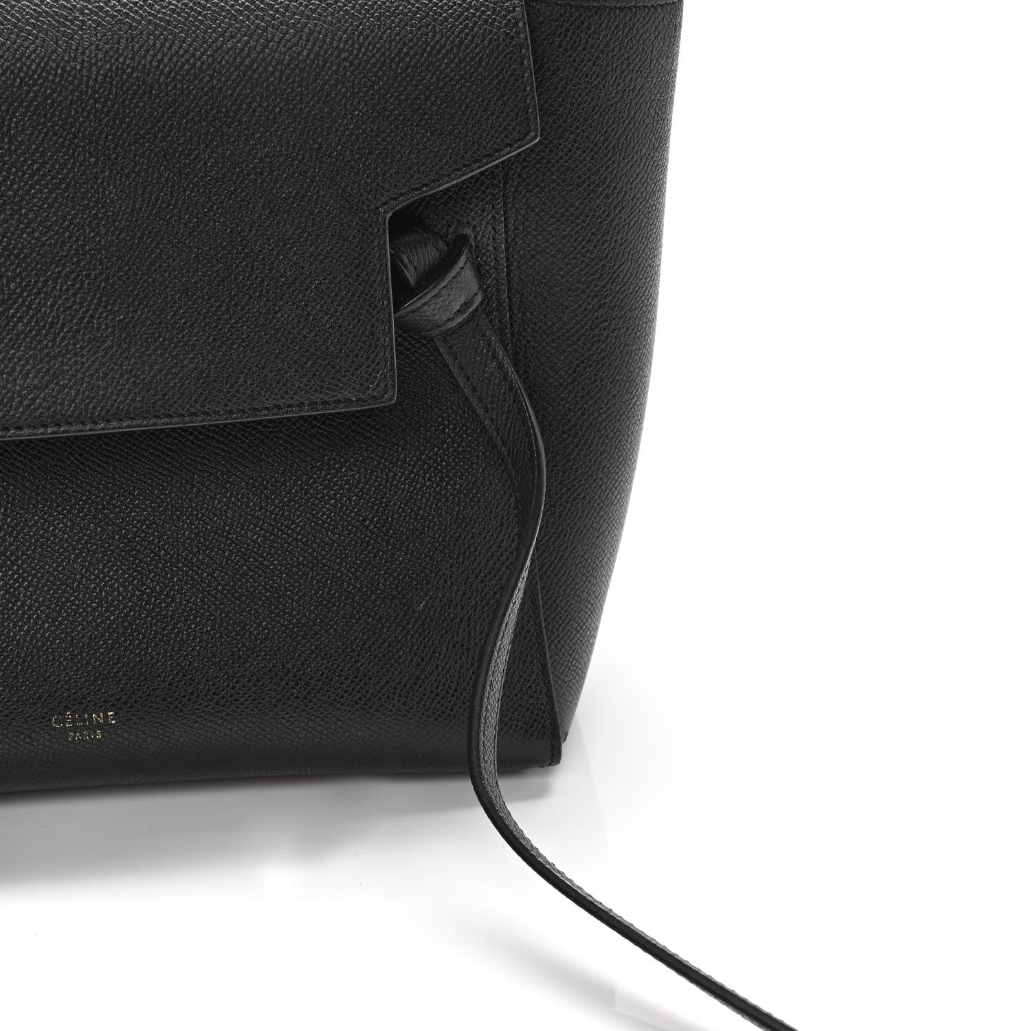 Celine Grained Calfskin Mini Belt Bag Black 11 of 12