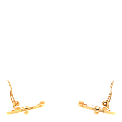 Chanel CC Turnlock Large Clip On Earrings Gold 3 of 4