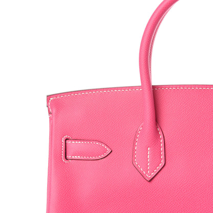 Hermes Epsom Candy Birkin 30 Rose Tyrien Rubis 28 of 31