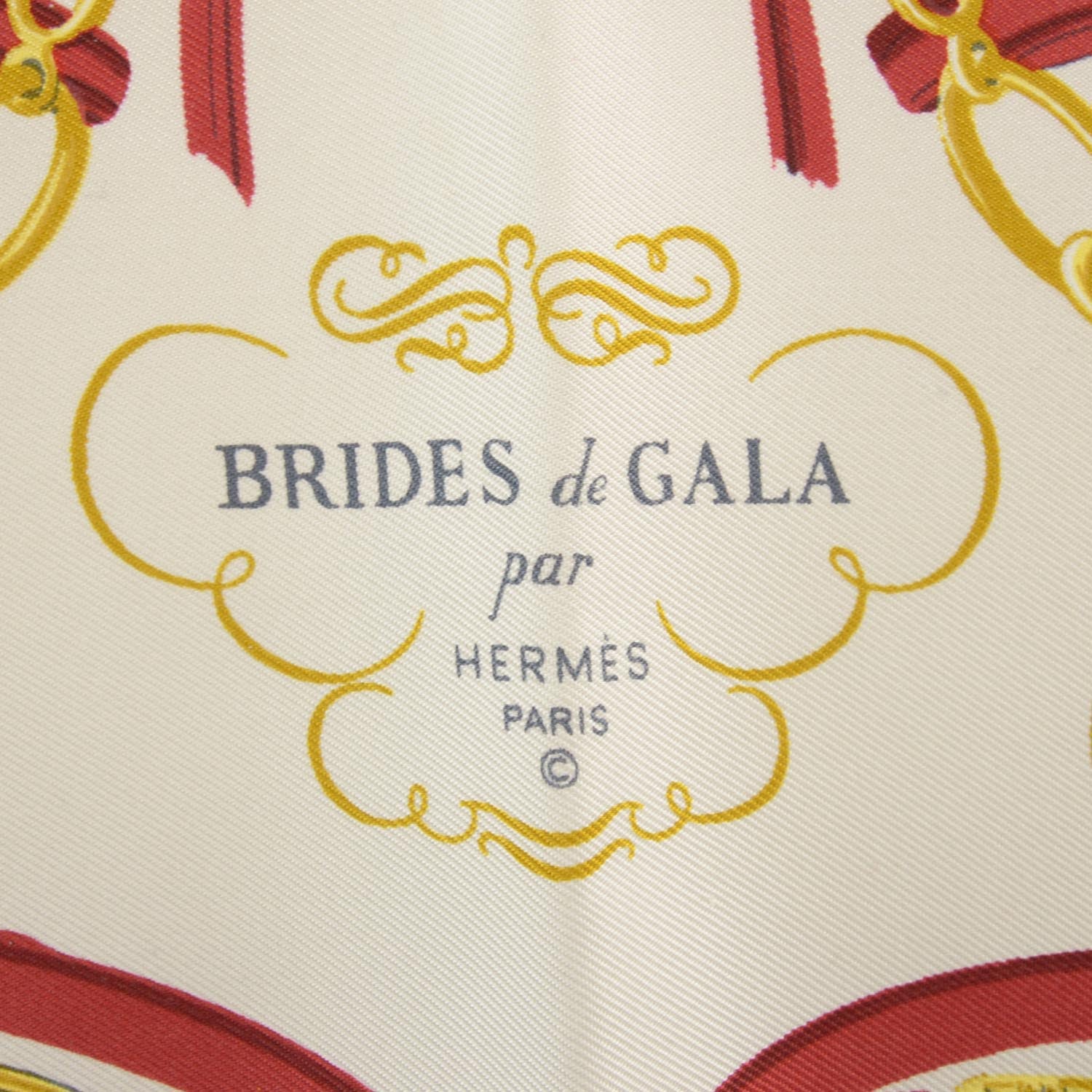 Hermes Silk Brides De Gala Pocket Square Scarf 2 of 6