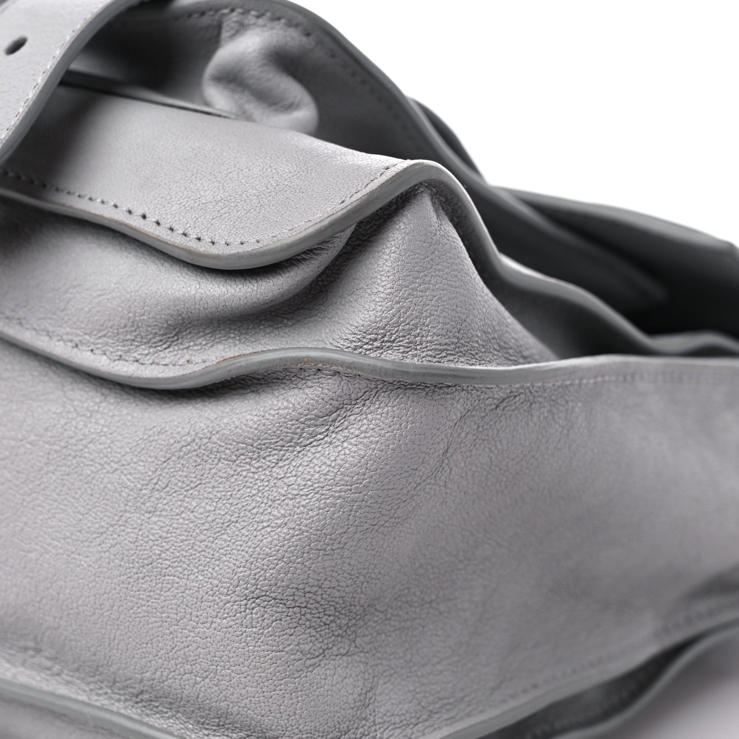 Lambskin Medium PS1 Satchel Concrete Grey
