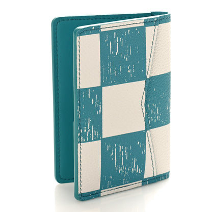 Louis Vuitton Damier Checkerboard Pocket Organizer Teal 3 of 9