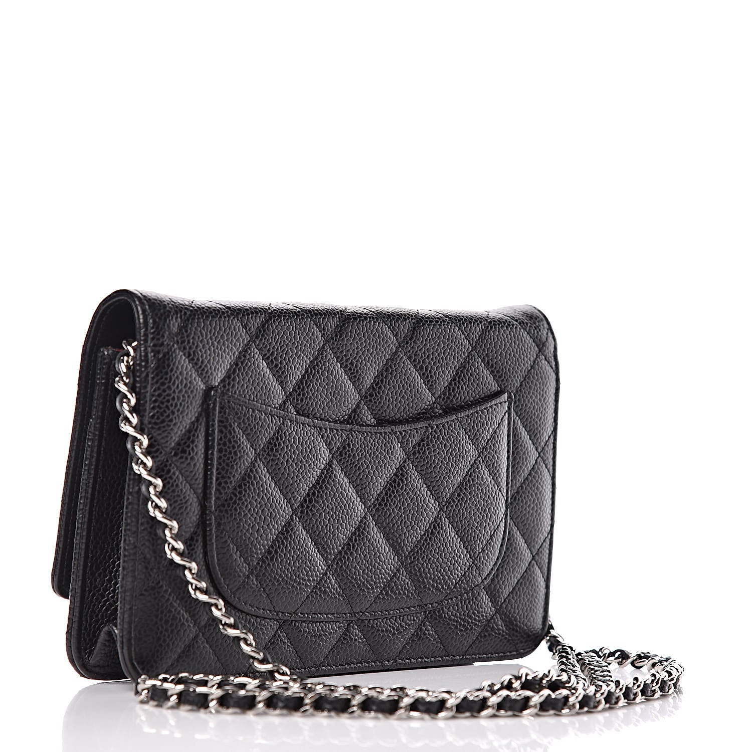 Chanel Caviar Quilted Wallet On Chain WOC Black 3 of 11