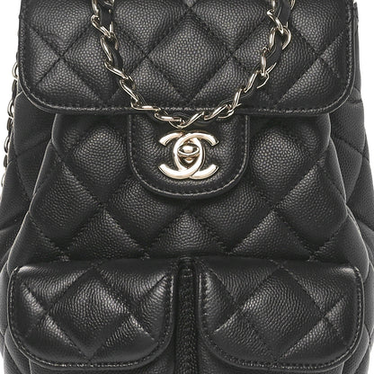 Chanel Caviar Quilted Pockets Backpack Black 7 of 9