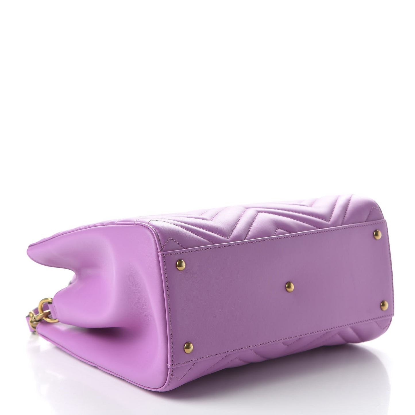 Calfskin Matelasse Small GG Marmont Tote Candy Mousse