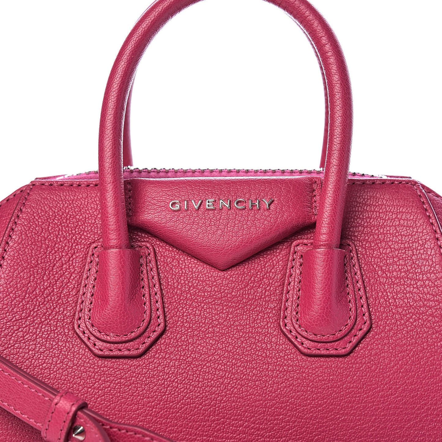 Sugar Goatskin Mini Antigona Fushia