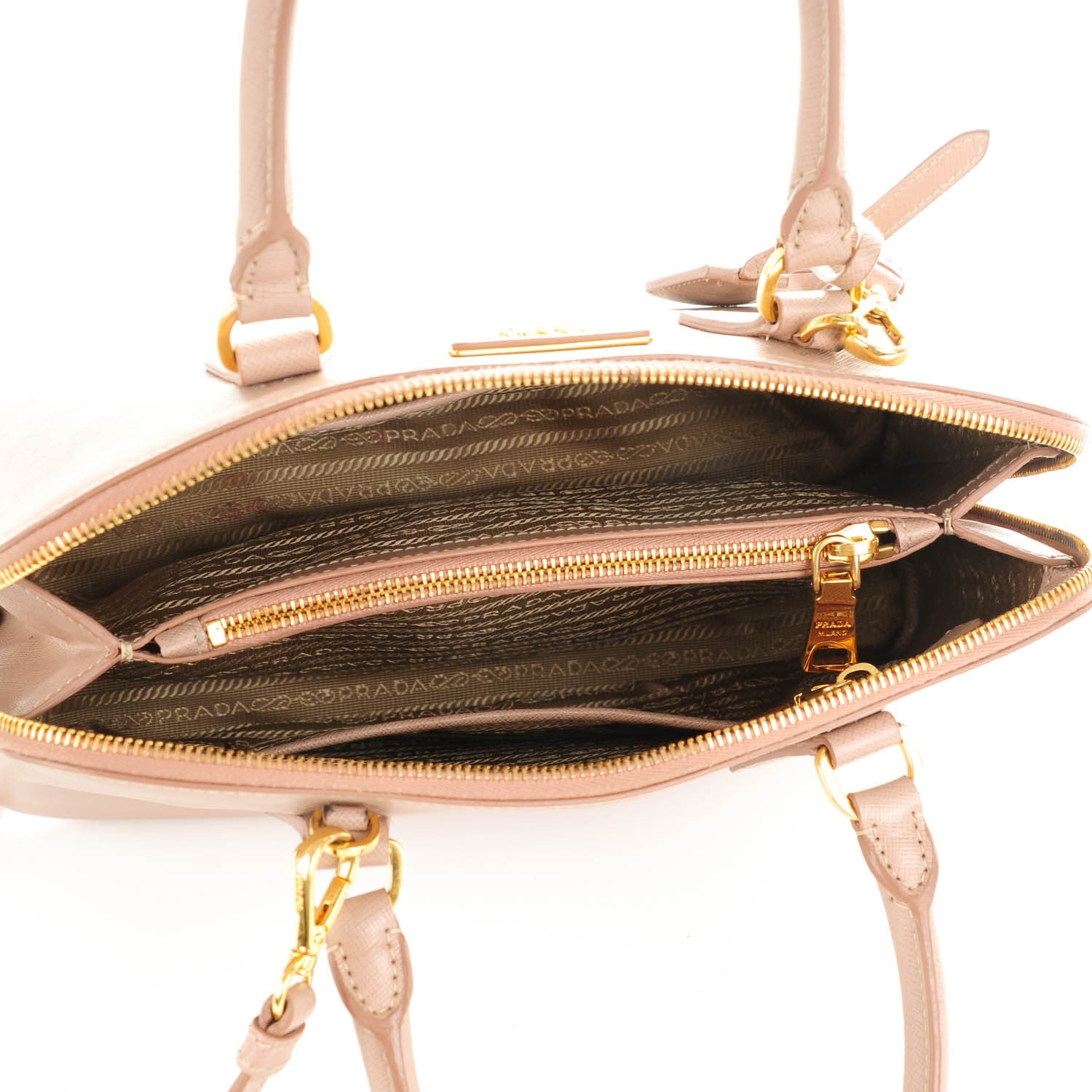 Prada Saffiano Lux Medium Promenade Tote Cammeo 5 of 8