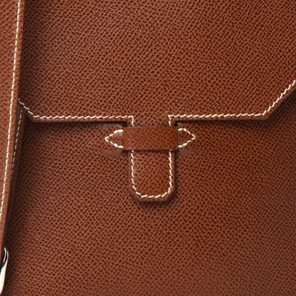 Hermes Veau Lisse Amelie Flat Pochette Noisette 10 of 10