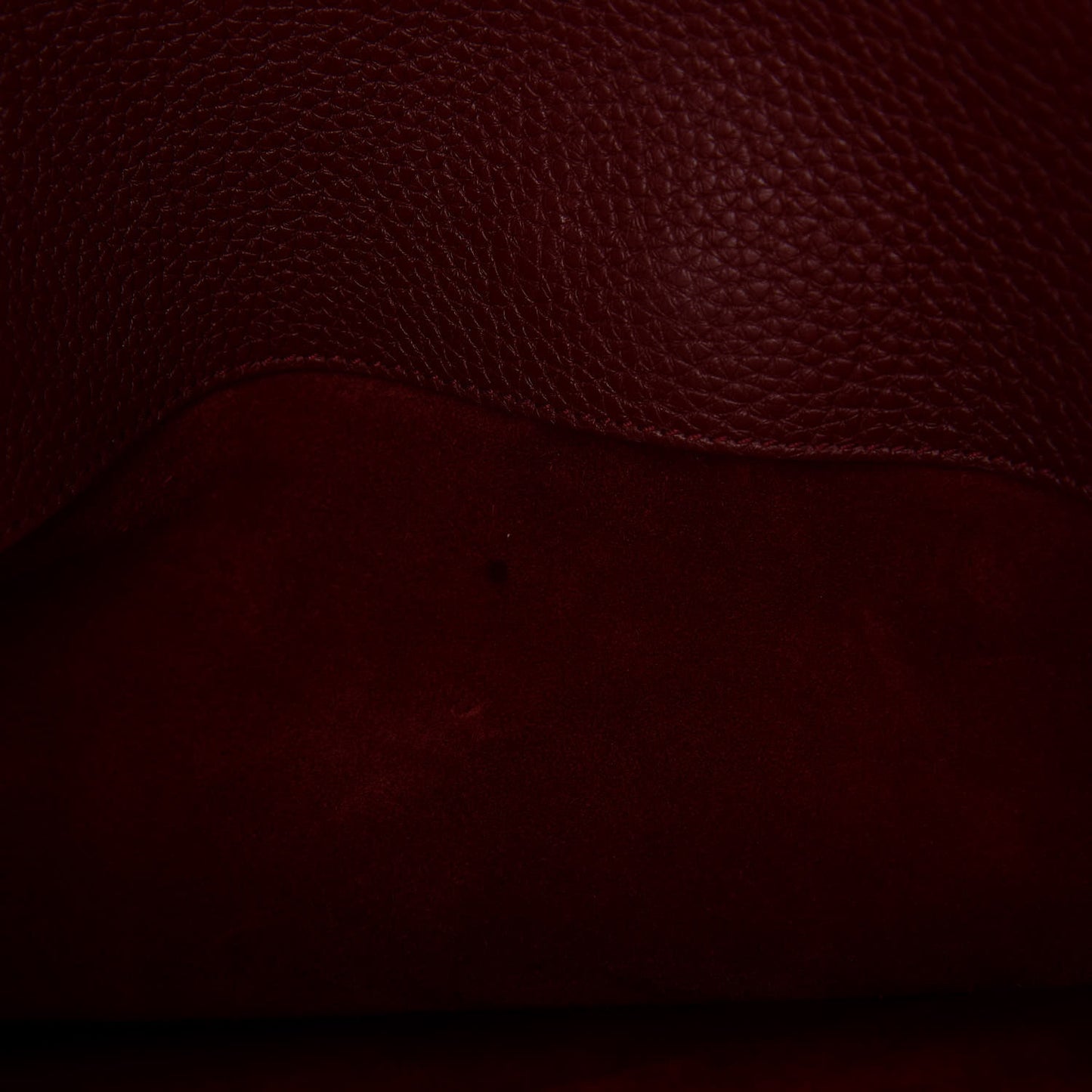 Grained Calfskin Small Supple Sac De Jour Dark Pallisandre