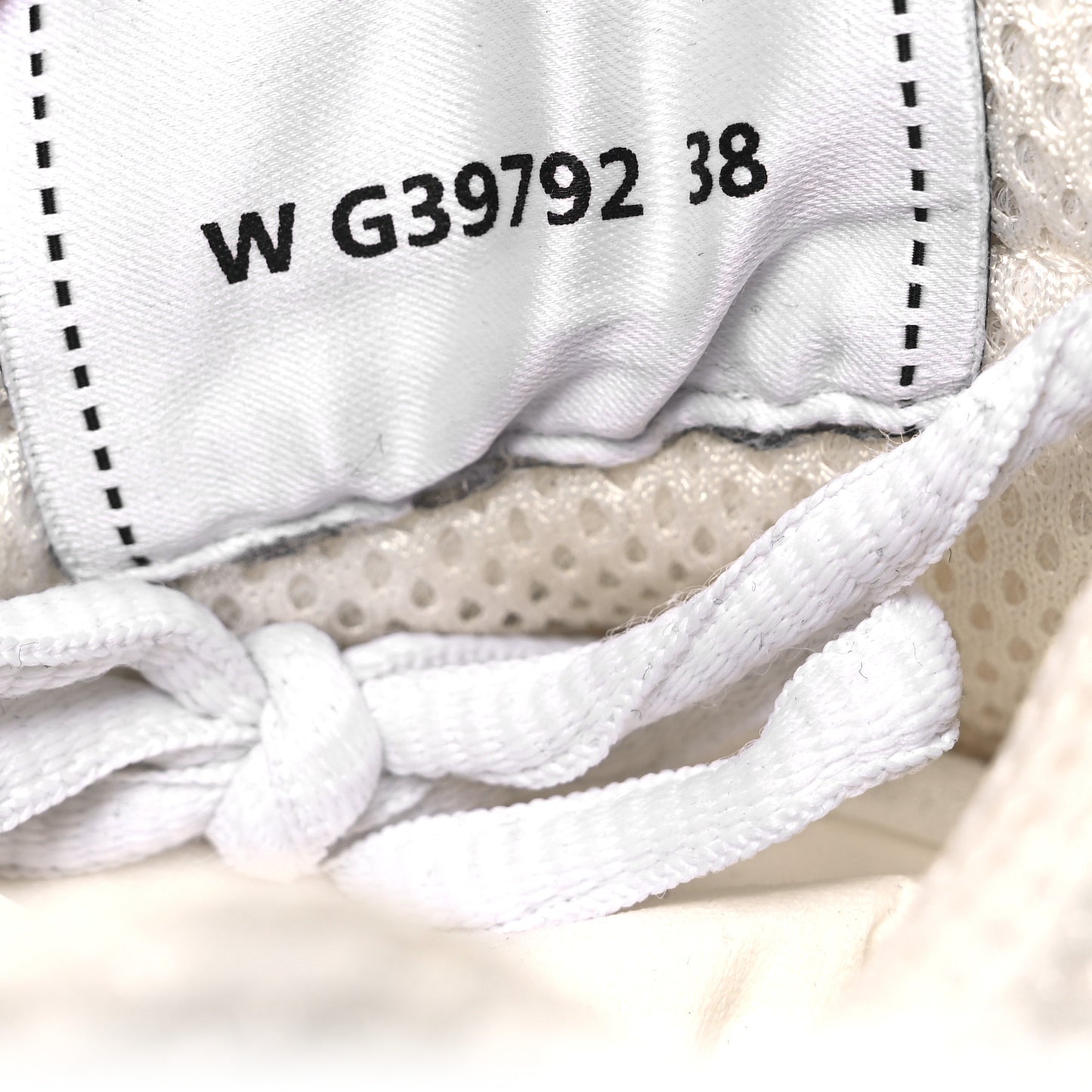 Fabric Laminated Calfskin Stretch CC Sneakers 38 White Silver