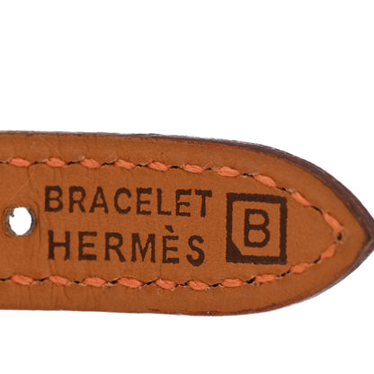 Hermes Stainless Steel Swift 20mm Kelly Cadena Quartz Watch Orange 4 of 4