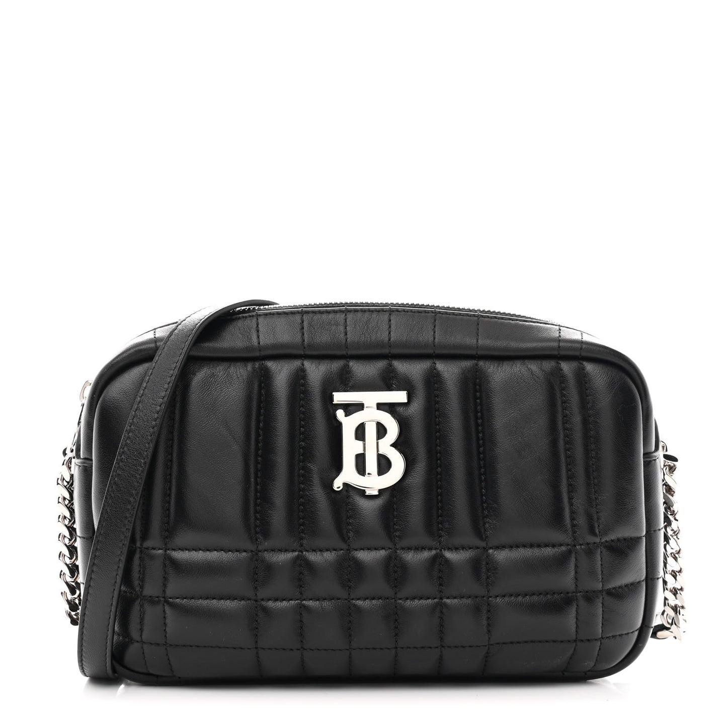 Calfskin Quilted Small Lola Camera Bag Black