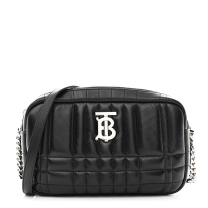 Burberry Calfskin Quilted Small Lola Camera Bag Black 1 of 9