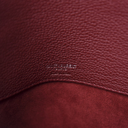 Saint Laurent Grained Calfskin Small Supple Sac De Jour Dark Pallisandre 8 of 10