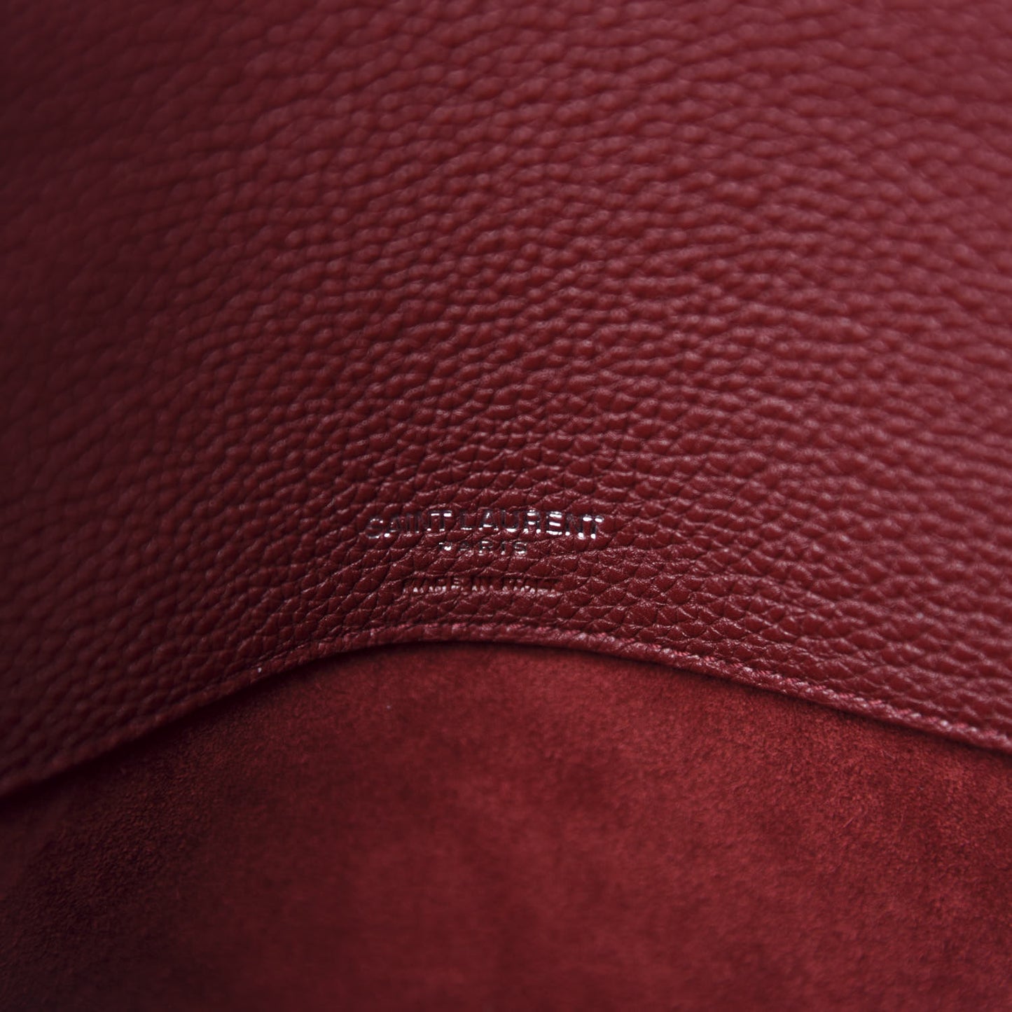 Grained Calfskin Small Supple Sac De Jour Dark Pallisandre