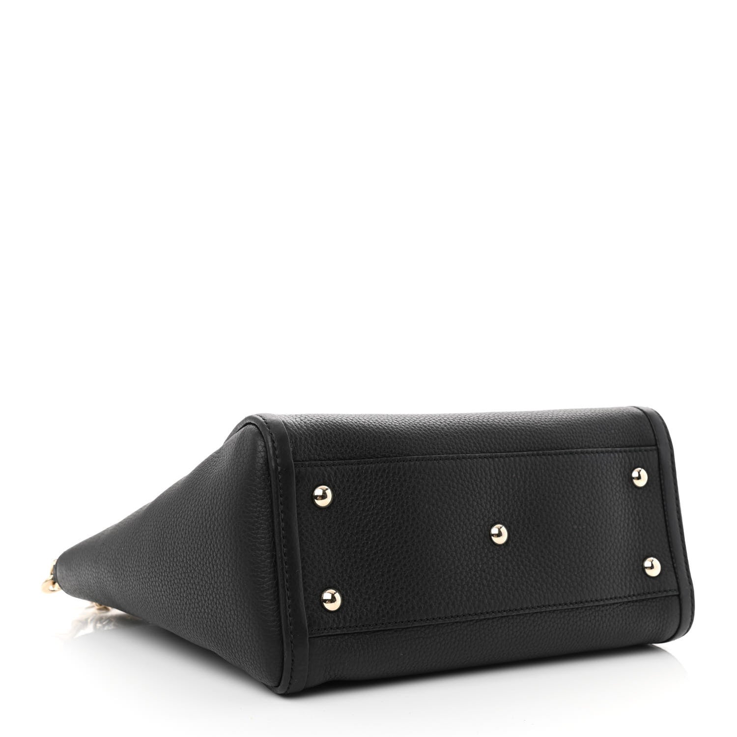 Gucci Pebbled Calfskin Small Soho Top Handle Bag Black 3 of 11
