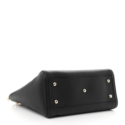 Gucci Pebbled Calfskin Small Soho Top Handle Bag Black 3 of 11
