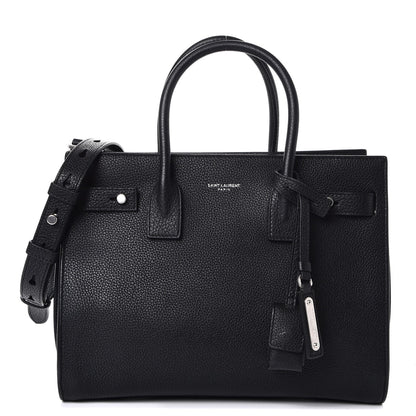 Saint Laurent Grained Calfskin Baby Supple Sac De Jour Black 1 of 8