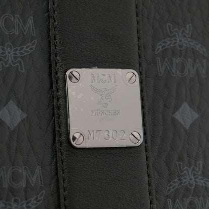 MCM Visetos Medium Liz Reversible Shopper Tote Black 7 of 12