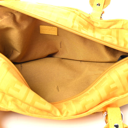 Fendi Zucca Cinghiale Medium Zip Code Shopping Tote Yellow 4 of 4