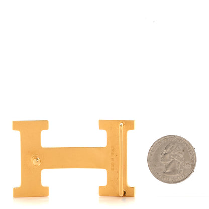 Hermes Polished 32mm H Belt Buckle Gold 2 of 4