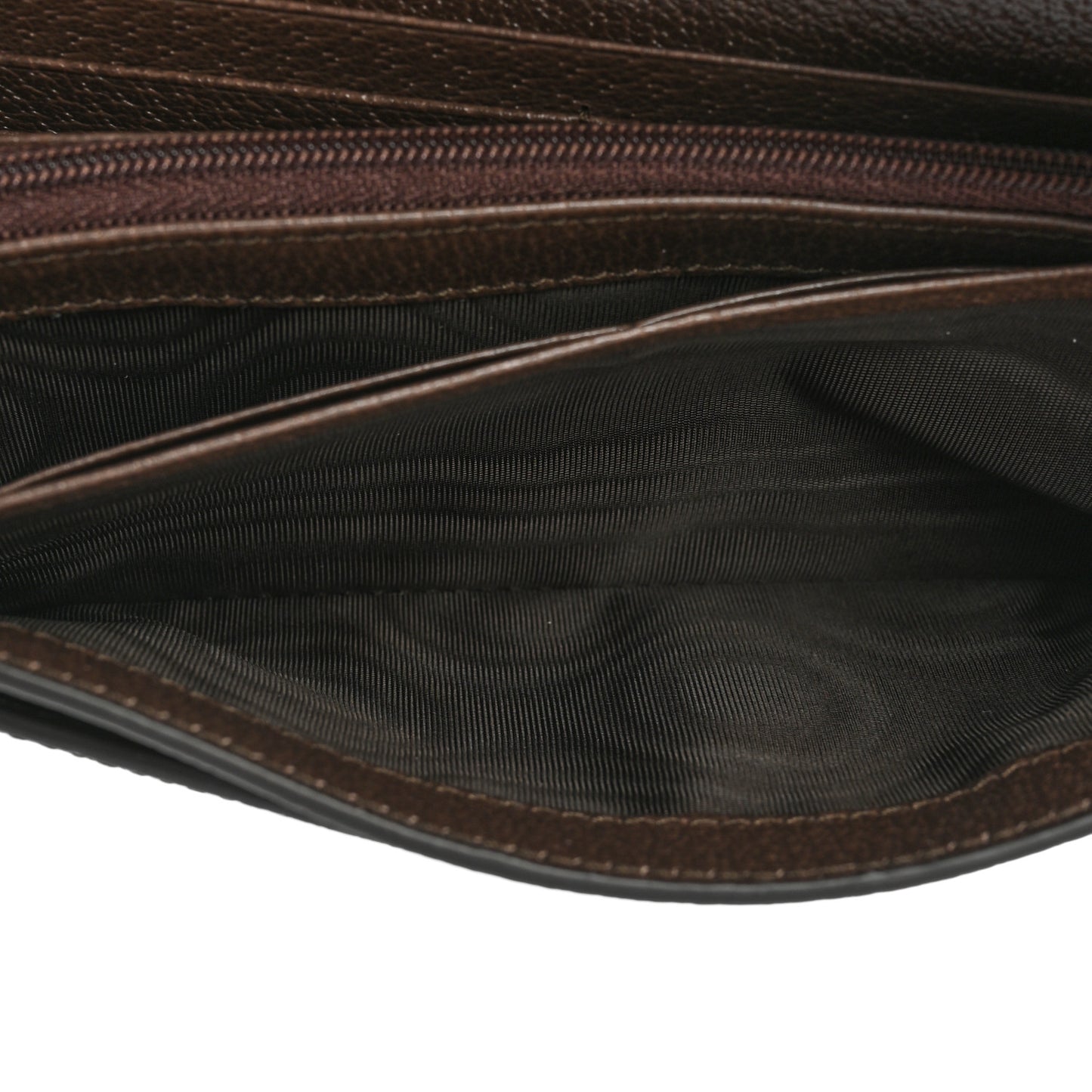 GG Supreme Monogram Web Ophidia Continental Wallet Brown