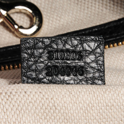Gucci Pebbled Calfskin Large Soho Chain Shoulder Bag Black 7 of 7