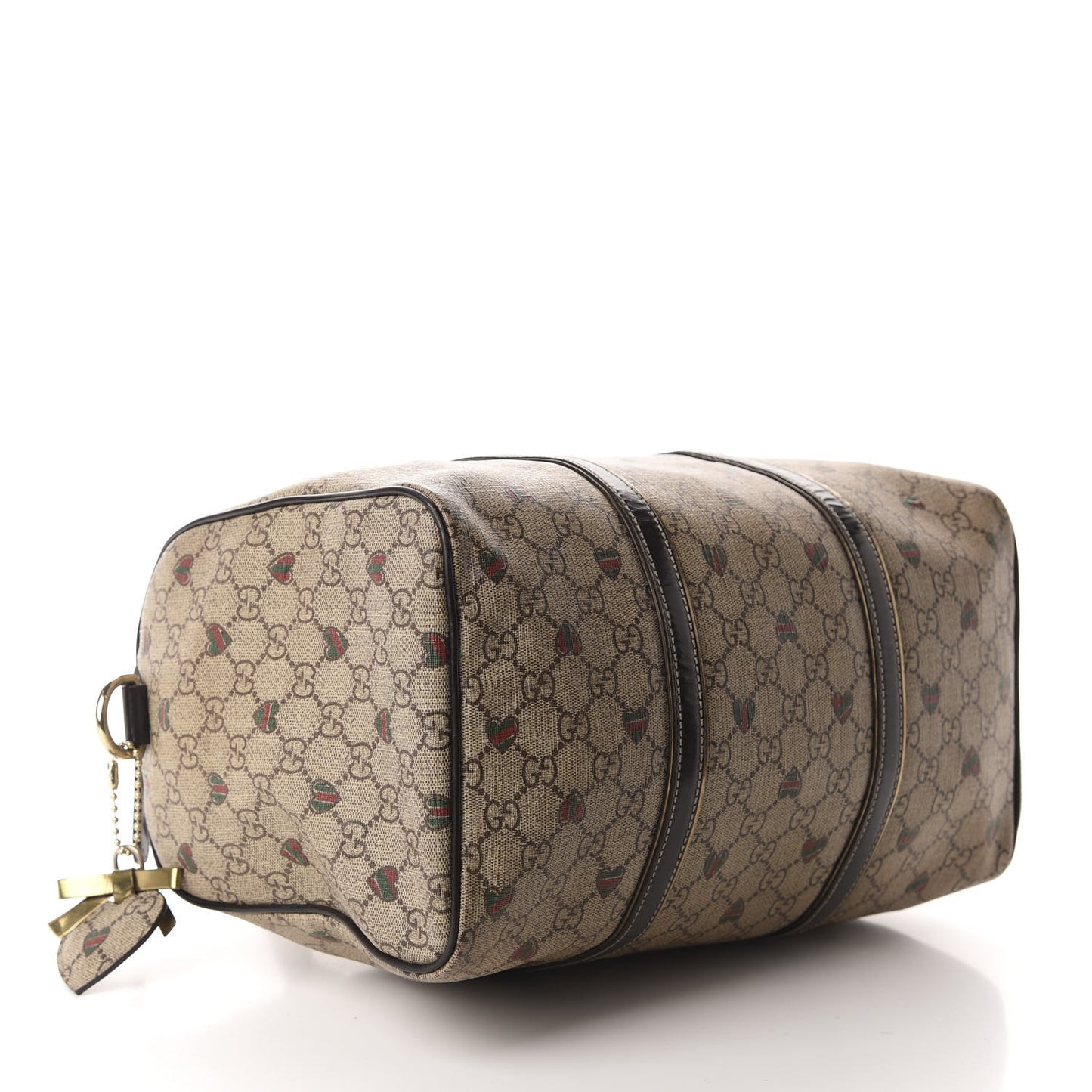 GG Plus Monogram Hearts Medium Joy Boston Dark Brown