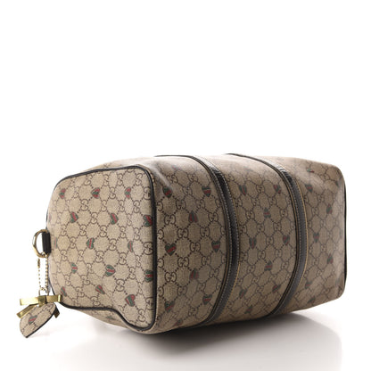 Gucci GG Plus Monogram Hearts Medium Joy Boston Dark Brown 3 of 19