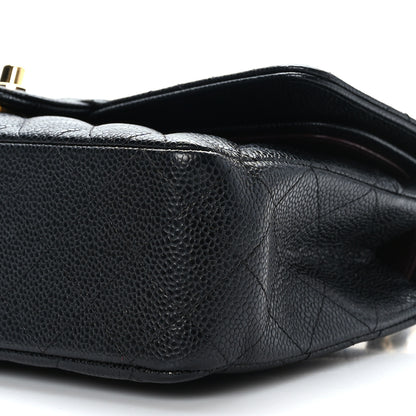 Chanel Caviar Quilted Medium Double Flap Black 8 of 9