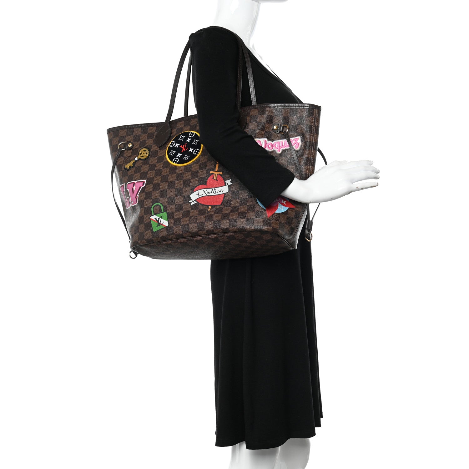 Louis Vuitton Damier Ebene Travel Stickers Neo Neverfull MM 2 of 15