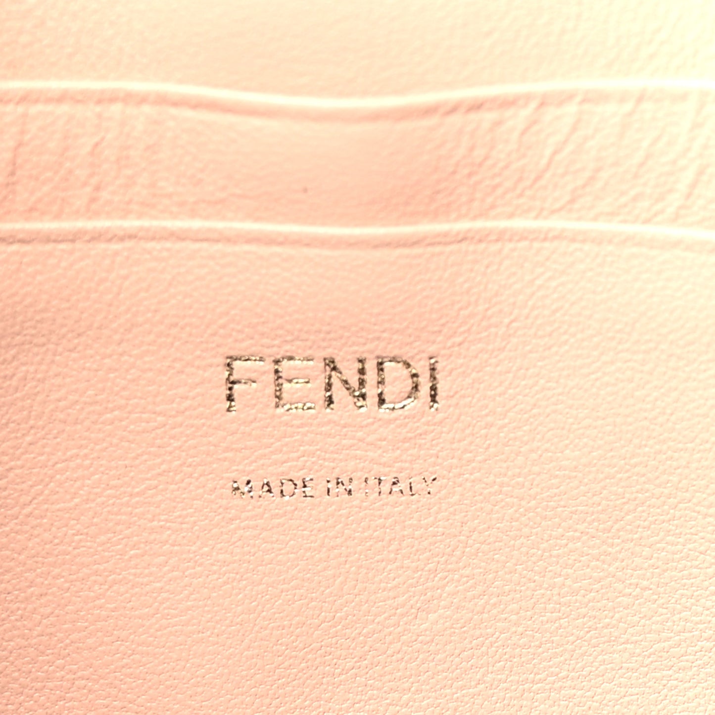 Nappa FF 1974 Embossed Mini Baguette Light Rose
