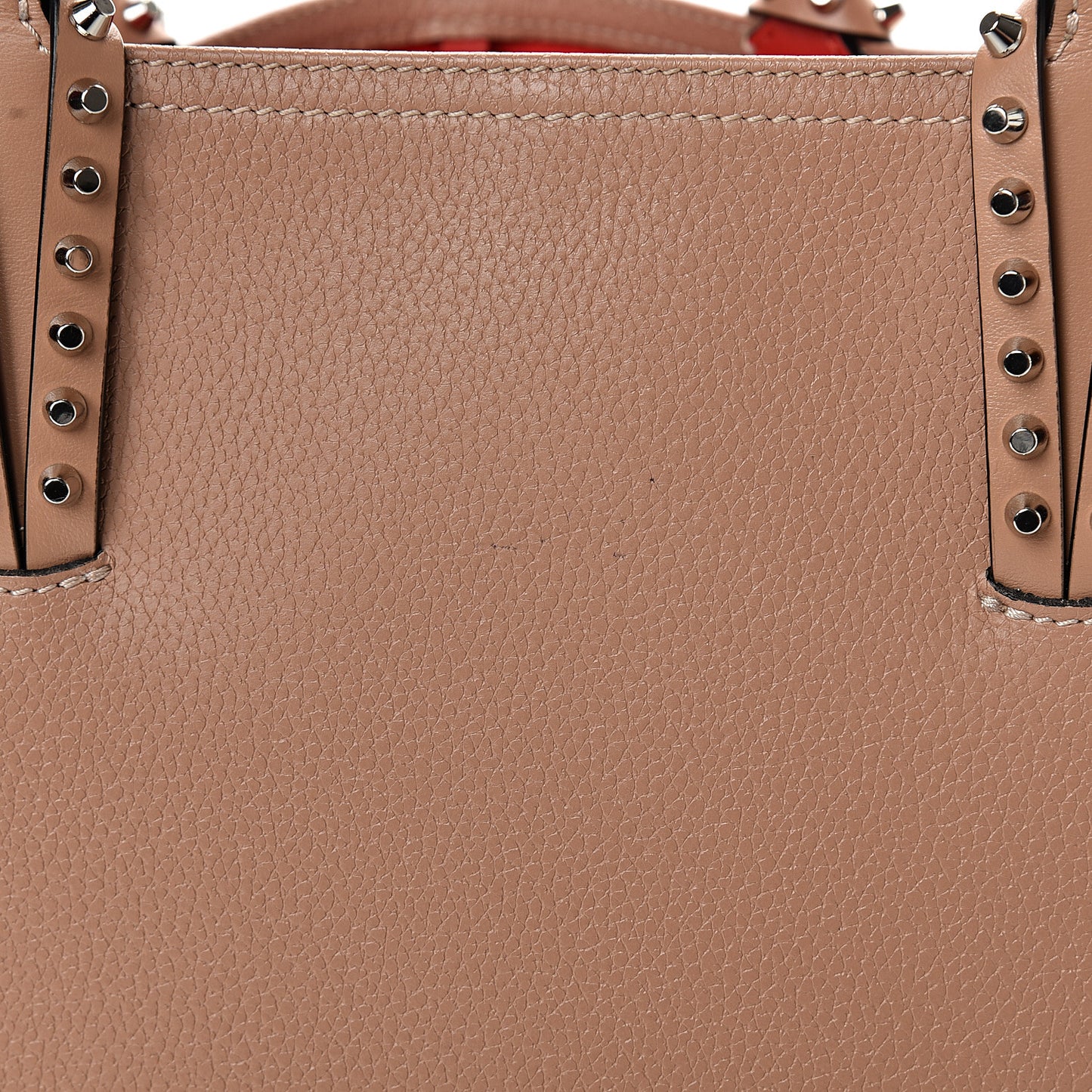 Calfskin Spikes East West Cabata Tote Nude