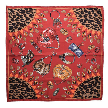 Louis Vuitton Silk Leopard Square Scarf 1 of 6