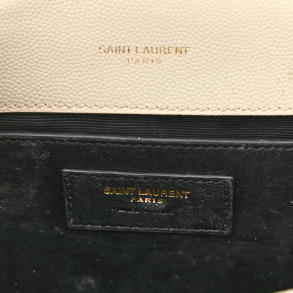 Saint Laurent Grain De Poudre Small Monogram Kate Satchel Blanc Vintage 6 of 16