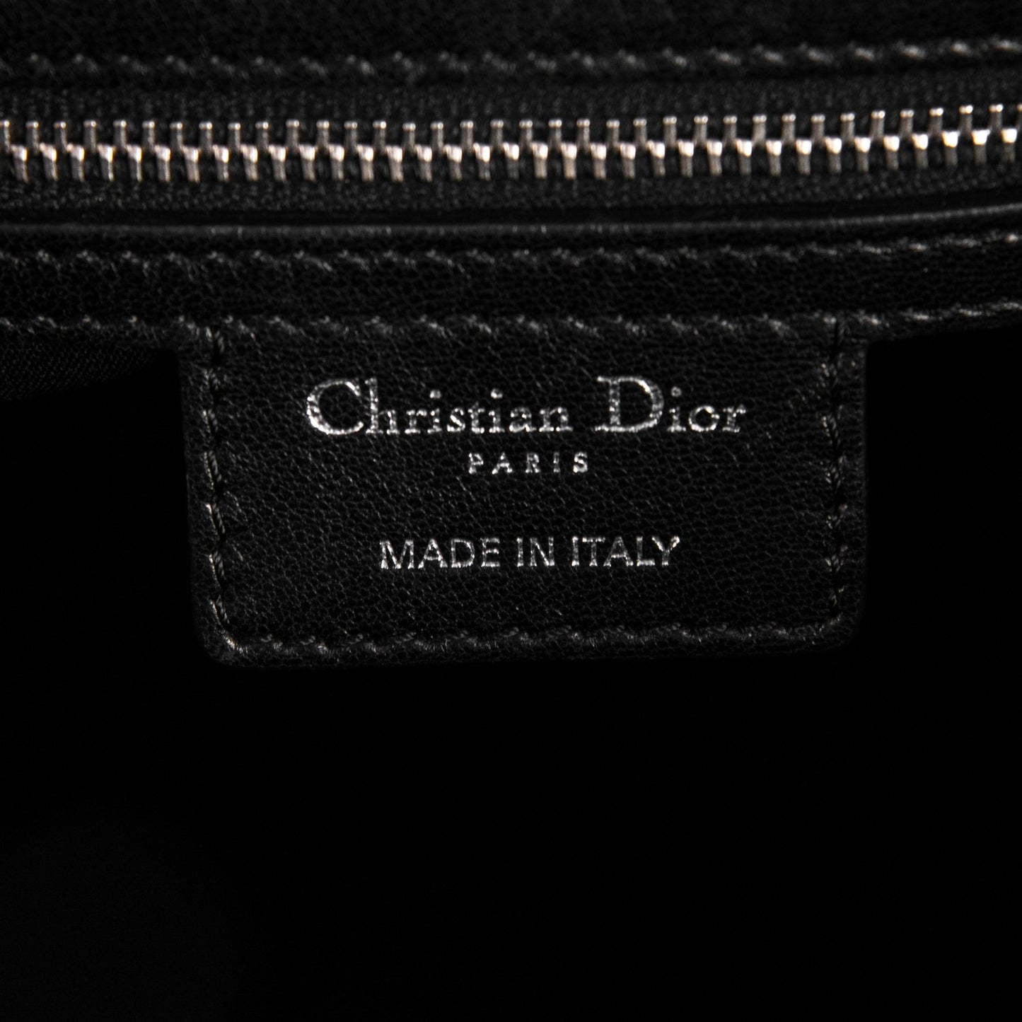 Lambskin Cannage Granville Polochon Black