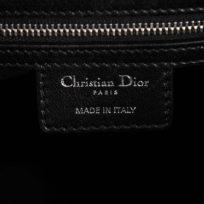 Christian Dior Lambskin Cannage Granville Polochon Black 6 of 8