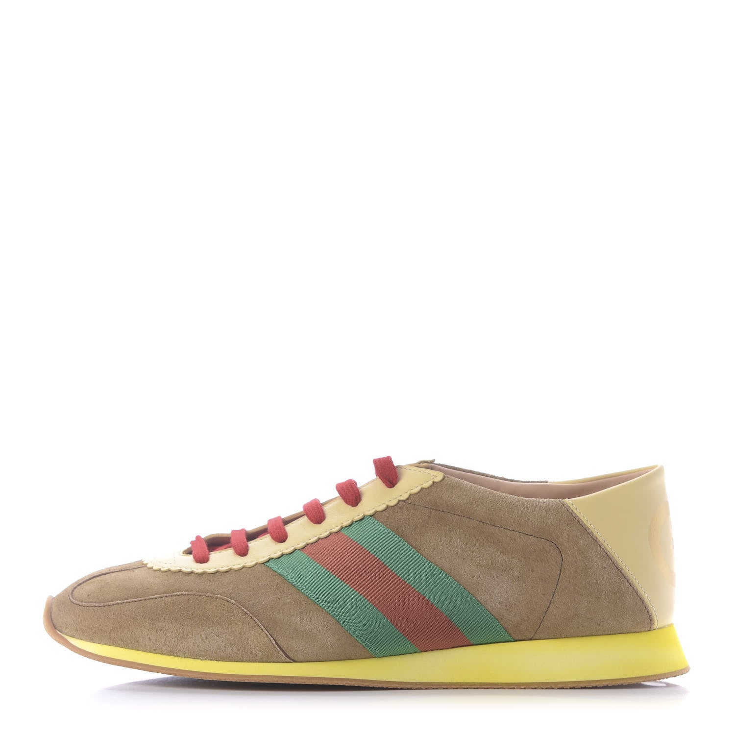 Gucci Suede Web Mens Rocket Sneakers 9.5 Nocciola Burro 1 of 11