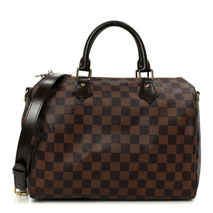 Louis Vuitton Damier Ebene Speedy Bandouliere 30 1 of 10