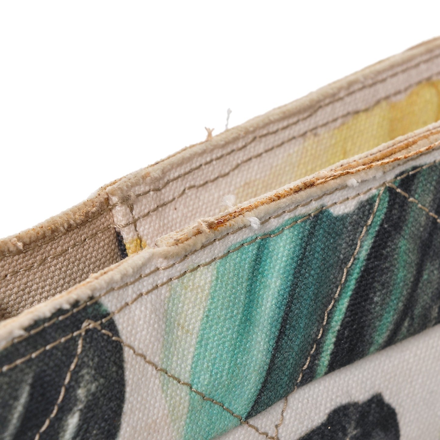 Canvas Colorama Large Zip Shopping Tote Multicolor